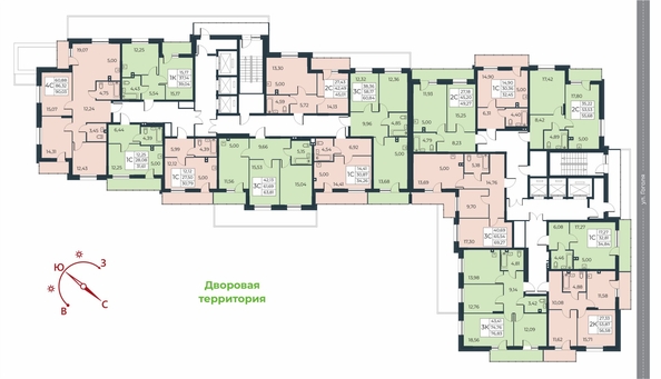 
   Продам 2-комнатную, 49.27 м², Рубин

. Фото 1.