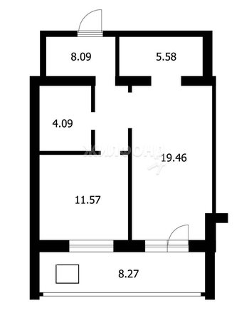 
   Продам 1-комнатную, 48.8 м², 2-й (4 мкр.) кв-л, 230

. Фото 12.