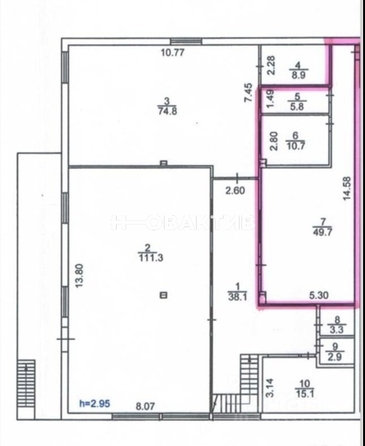 
   Сдам помещение свободного назначения, 66 м², Грибоедова ул, 2/3

. Фото 2.