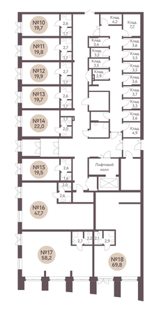 
   Продам помещение свободного назначения, 19.8 м², Зеленый город, дом 1

. Фото 1.