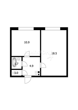 
   Продам студию, 37 м², Сибиряков-Гвардейцев ул, 44/5

. Фото 7.