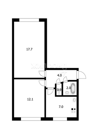 
   Продам 2-комнатную, 43.7 м², Лазарева ул, 9

. Фото 5.