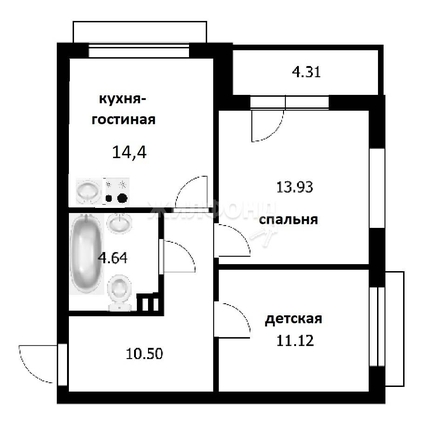 
   Продам 3-комнатную, 58.7 м², Фабричная ул, 65/2

. Фото 43.