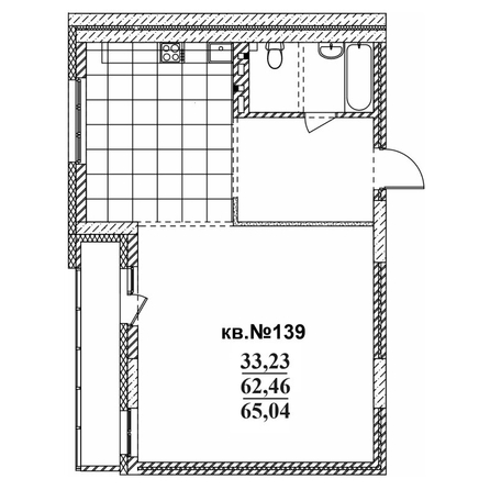 
   Продам 2-комнатную, 65.04 м²,  Римский квартал, 2 очередь

. Фото 1.