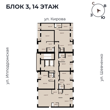 
   Продам 3-комнатную, 103.78 м²,  Римский квартал, 2 очередь

. Фото 11.