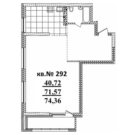 
   Продам 2-комнатную, 74.36 м²,  Римский квартал, 2 очередь

. Фото 1.