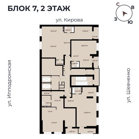 
   Продам студию, 51.16 м²,  Римский квартал, 2 очередь

. Фото 11.