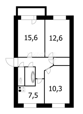 
   Продам 3-комнатную, 58.9 м², Пархоменко ул, 114

. Фото 12.