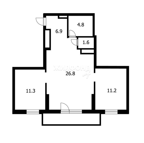 
   Продам 3-комнатную, 62.6 м², Ленинградская ул, 106

. Фото 37.