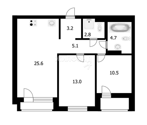 
   Продам 3-комнатную, 64.9 м², Шевченко ул, 19/1

. Фото 29.