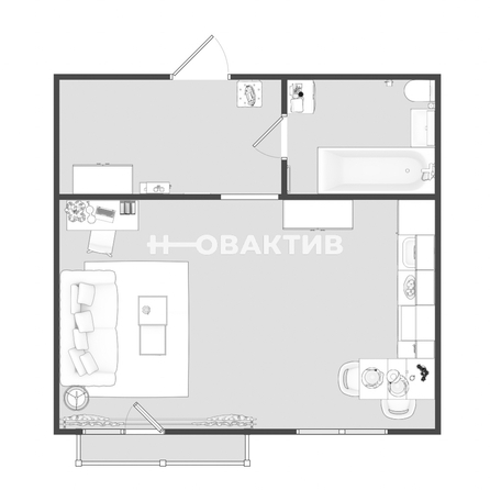 
   Продам студию, 37.02 м², Владимира Заровного ул, 6/1

. Фото 6.