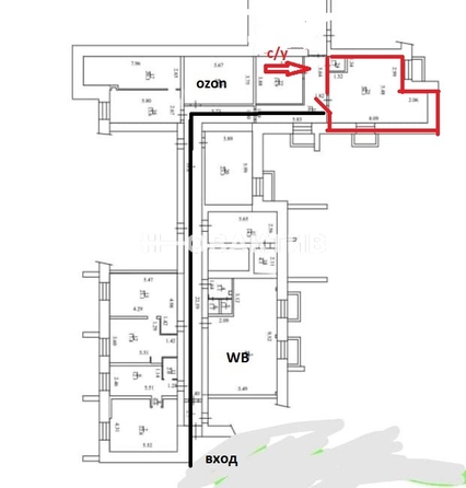 
   Сдам помещение свободного назначения, 36 м², Аэропорт ул, 58/1

. Фото 2.