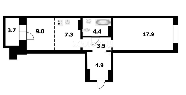 
   Продам 2-комнатную, 47 м², Венская ул, 12

. Фото 18.