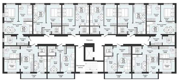 
   Продам 2-комнатную, 57.49 м², Одоевский, дом 4

. Фото 1.