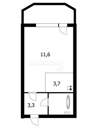 
   Продам студию, 21.8 м², Виктора Уса ул, 9

. Фото 11.