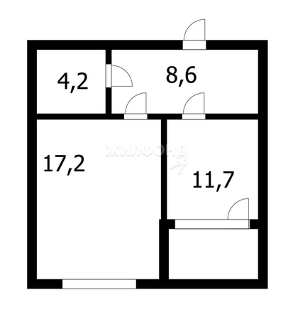 
   Продам 1-комнатную, 42 м², Выборная ул, 99/8

. Фото 1.