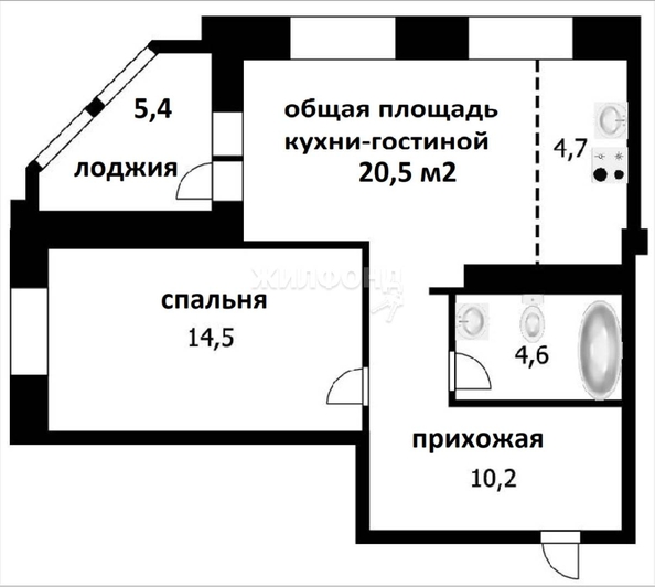 
   Продам 2-комнатную, 55.4 м², Междуреченская ул, 3

. Фото 31.