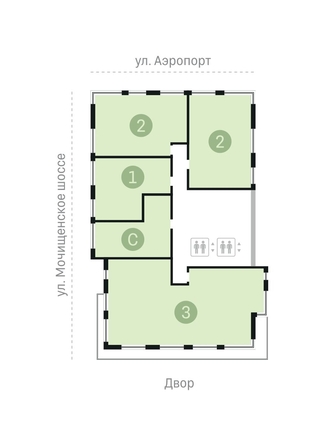 
   Продам 1-комнатную, 69.04 м², Авиатор, дом 1-2

. Фото 9.