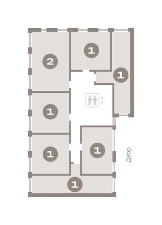 
   Продам 1-комнатную, 46.8 м², Авиатор, дом 2

. Фото 16.