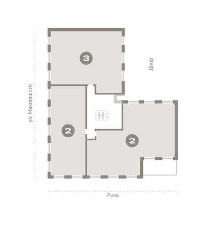 
   Продам 3-комнатную, 178.74 м², На Декабристов, дом 6-2

. Фото 16.