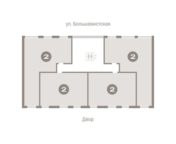 
   Продам 2-комнатную, 136.1 м², Европейский берег, дом 44

. Фото 1.