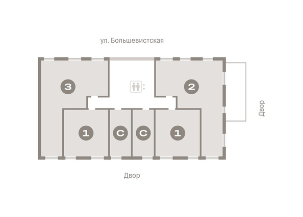 
   Продам 2-комнатную, 115 м², Европейский берег, дом 44

. Фото 1.