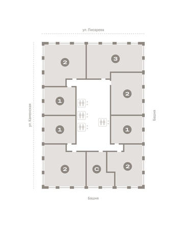 
   Продам 3-комнатную, 90.22 м², Мылзавод, дом 8

. Фото 13.