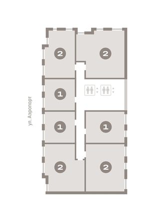 
   Продам 1-комнатную, 43.08 м², Авиатор, дом 3

. Фото 6.