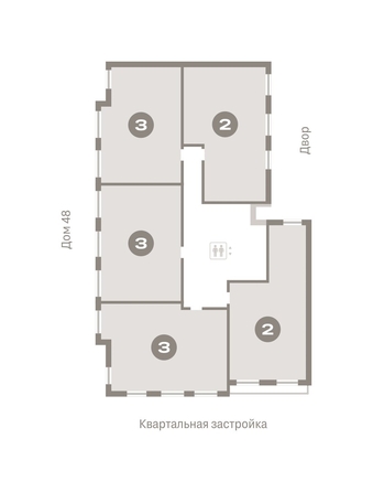 
   Продам 2-комнатную, 66.97 м², Европейский берег, дом 49

. Фото 1.