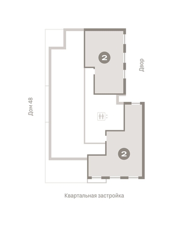 
   Продам 2-комнатную, 66.96 м², Европейский берег, дом 49

. Фото 1.