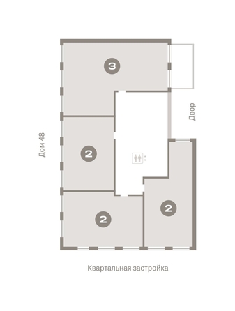 
   Продам 3-комнатную, 135.79 м², Европейский берег, дом 49

. Фото 1.