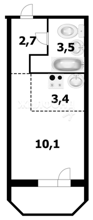 
   Продам студию, 19.5 м², Виктора Уса ул, 9

. Фото 1.