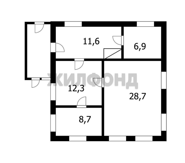 
   Продам дом, 67.9 м², Сокур

. Фото 18.