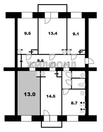 
   Продам комнату, 13 м², Ватутина ул, 33

. Фото 9.