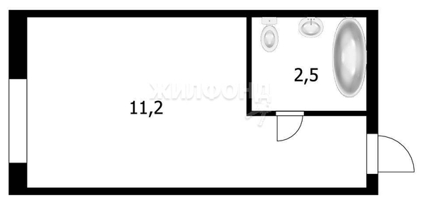 
   Продам студию, 13.8 м², Герцена ул, 7

. Фото 5.