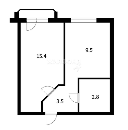 
   Продам 1-комнатную, 31.2 м², Большая ул, 39

. Фото 4.