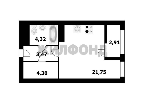 
   Продам студию, 34 м², Немировича-Данченко ул, 150