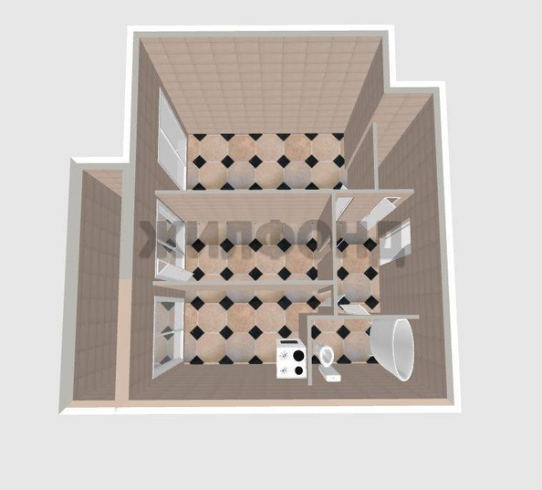 
   Продам 2-комнатную, 59.3 м², Выборная ул, 91/4

. Фото 32.