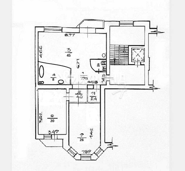 
   Продам 3-комнатную, 116.8 м², Нарымская ул, 20

. Фото 31.