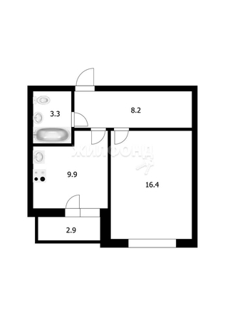 
   Продам 1-комнатную, 37.8 м², Романтиков ул, 10

. Фото 9.