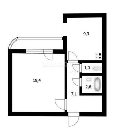 
   Продам 1-комнатную, 38.1 м², Пархоменко ул, 72

. Фото 6.