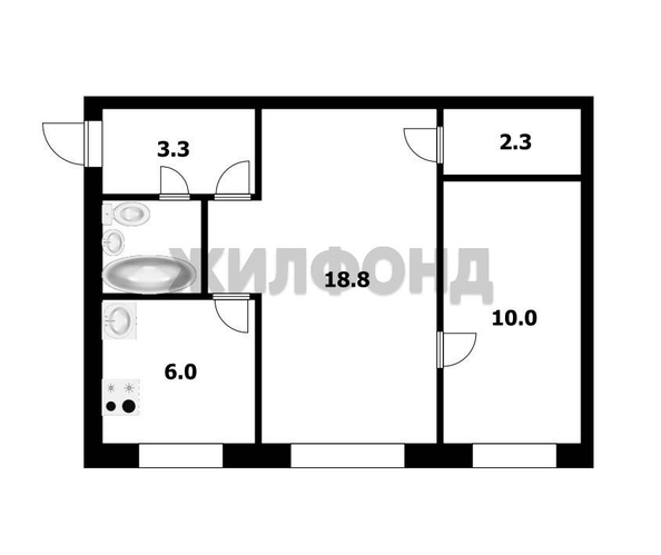 
  Продается 2-комн. квартира, 43.6 м², Демьяна Бедного ул, д. 19
. Фото 1.