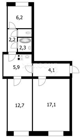 
   Продам 2-комнатную, 52 м², Каменская ул, 3

. Фото 15.