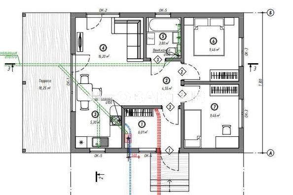 
   Продам дом, 73 м², СНТ Луговое

. Фото 4.