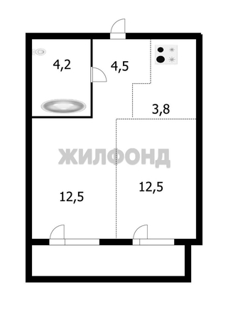 
   Продам 2-комнатную, 39.3 м², Фрунзе ул, 220

. Фото 20.
