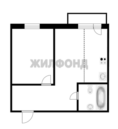 
  Продается 2-комн. квартира, 42.2 м², Вознесенская ул, д. 4
. Фото 2.