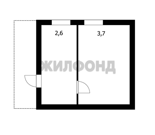
   Продам 1-комнатную, 29.6 м², Мичурина ул, 3

. Фото 4.