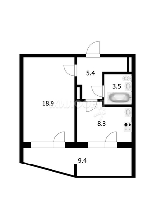 
   Продам 1-комнатную, 36.6 м², Мясниковой ул, 4

. Фото 14.