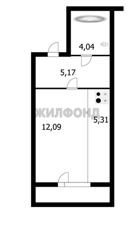 
  Продается студия, 26.8 м², ЖК Квартал на Игарской, дом 1 мон
. Фото 15.