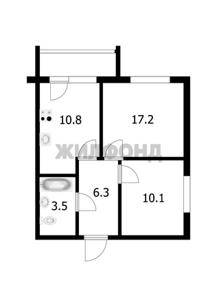 
   Продам 2-комнатную, 47.9 м², Советская ул, 285

. Фото 22.